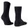 JOOP! Damen Socken - Daily Glam Cotton Socks, Rippstruktur, merzerisierte Baumwolle, Stickerei Schwarz 35-38