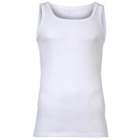 bugatti mens vests, 3-pack - fine rib, cotton, single-coloured White M (Medium)