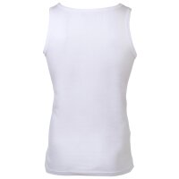 bugatti mens vests, 3-pack - fine rib, cotton, single-coloured White M (Medium)