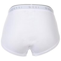bugatti Herren Slips, 3er Pack - Feinripp, Eingriff, Baumwolle, einfarbig Weiß/Schwarz/Blau 3XL