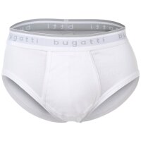 bugatti mens briefs, 3-pack - fine-rib, fly, cotton, single-coloured White/Black/Blue 3XL (XXX-Large)