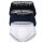 bugatti mens briefs, 3-pack - fine-rib, fly, cotton, single-coloured White/Black/Blue 3XL (XXX-Large)