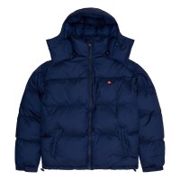 ellesse mens winter jacket - Dappiani, padded, hood, zip, logo, uni Blue 2XL (XX-Large)