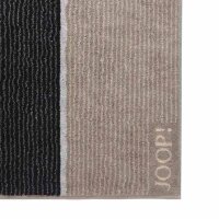 JOOP! Bath towel - Signature, terry towelling, cotton, striped Grey 80x150cm