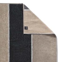 JOOP! Bath towel - Signature, terry towelling, cotton, striped Grey 80x200cm