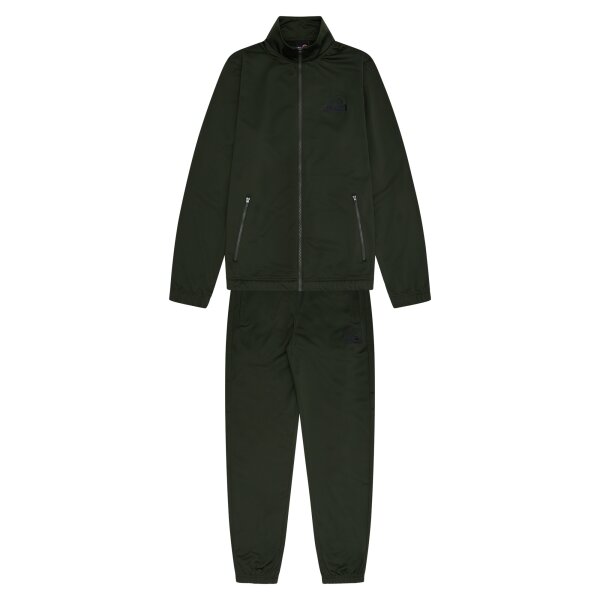 ellesse mens tracksuit - Kartoni Jacket & Pant Set, tracksuit, logo, single-coloured Dark green M (Medium)