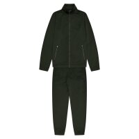 ellesse mens tracksuit - Kartoni Jacket & Pant Set, tracksuit, logo, single-coloured Dark green S (Small)