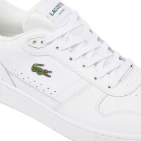 LACOSTE Herren Sneaker - T-CLIP SET, Turnschuhe, Logo, Echtleder Weiß EUR 46