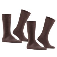 FALKE mens socks Swing 2-pack - mens, stockings, twopack, plain, 39-46 Brown 39-42 (UK 5-8.5)