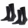 FALKE mens socks Swing 2-pack - mens, stockings, twopack, plain, 39-46 Anthracite 39-42 (UK 5-8.5)