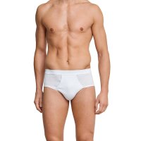 SCHIESSER Herren Slips 4er Pack - Doppelripp, Sportslip, Cotton Essentials White 2XL (2X-Large)