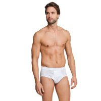 SCHIESSER Herren Slips 4er Pack - Doppelripp, Sportslip, Cotton Essentials White M (Medium)