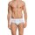 SCHIESSER Mens briefs 4 PACK - Sports briefs, Essentials rib, check print, S-XXL White XL (X-Large)