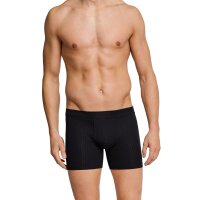 SCHIESSER Mens Shorts Pack of 4 - Cotton Essentials, Authentic, Drop Needle, uni Black 8 (Gr. XX-Large)