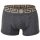 VERSACE Herren Trunks, 2er Pack - TOPEKA, Stretch Cotton, einfarbig Schwarz/Grau 3XL