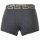 VERSACE Herren Trunks, 2er Pack - TOPEKA, Stretch Cotton, einfarbig Schwarz/Grau 3XL