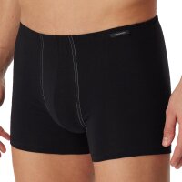 SCHIESSER Mens Shorts 4-pack - Pants, Boxer, Essentials, Cotton Stretch Black L (Large)