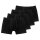 SCHIESSER Mens Shorts 4-pack - Pants, Boxer, Essentials, Cotton Stretch Black L (Large)