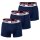 MOSCHINO Herren Boxershorts, 3er Pack - Pants, Unterhosen, Cotton Stretch, Logobund