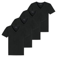 SCHIESSER Mens T-Shirt 4-Pack - Series "95/5", V-Neck, S-4XL Black L (Large)