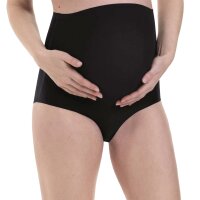 Anita Maternity Damen Schwangerschafts-Slip, 2er Pack - Essentials, Multistretch, nahtlos Schwarz S/M