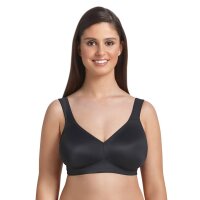 ROSA FAIA Womens Bra - Twin, Soft Bra, Microfiber, T-Shirt Bra, breathable Black 34B