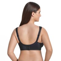 ROSA FAIA Womens Bra - Twin, Soft Bra, Microfiber, T-Shirt Bra, breathable Black 34B