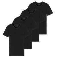 SCHIESSER Mens T-Shirt 4-Pack - Series "95/5", Round Neck, S-XXL Black M (Medium)