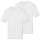 SCHIESSER Herren 1/2 Arm T-Shirt 2er Pack - Jacke, Unterhemd, Cotton Essentials, Feinripp Weiß 2XL
