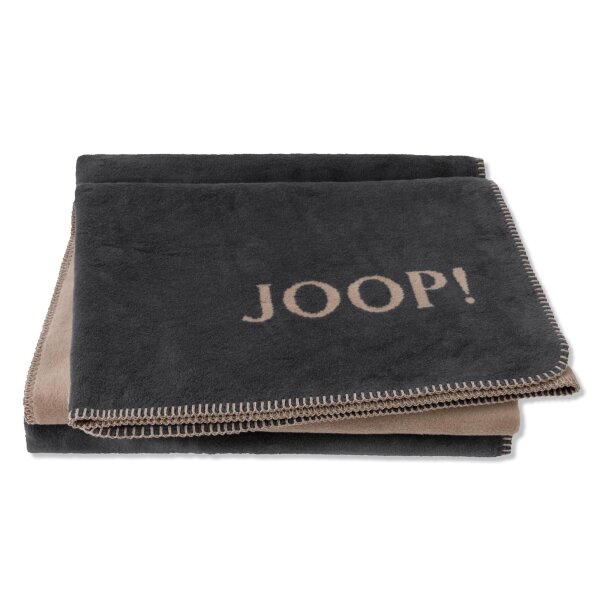 JOOP! Wohndecke - UDF Doubleface Anthrazit-Karamell 150x200cm