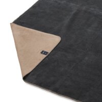 JOOP! Living Blanket - UDF Doubleface Anthracite-caramel 150x200cm