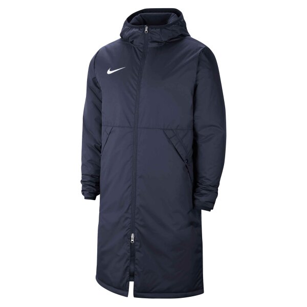 NIKE Herren Wintermantel - Park 20, Winterjacke, Kapuze, Logo, einfarbig Dunkelblau S