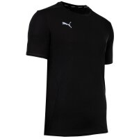 PUMA Herren Finisher Set - Training Shorts kurz, Funktionsshirt Rundhals uni Schwarz/Schwarz XXL