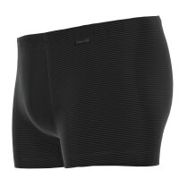 AMMANN Mens Boxer Shorts - Retro Short Cotton & More, tone-on-tone stripes, cotton blend Black M (Medium)