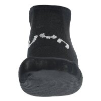 UYN Unisex Sneaker Socks, 4-Pack - Essentials Sneaker Socks, Logo, solid color Black 42-44