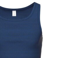 AMMANN mens vest - denim, extended back, cotton blend Dark Blue M (Medium)