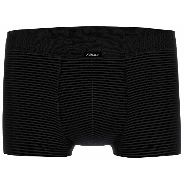 AMMANN Herren Boxershorts - Retro Shorts Jeans, Weichbund, elastischer Beinabschluss, Feinripp, Baumwollmischung Anthrazit M