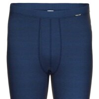 AMMANN mens long johns - jeans, soft waistband, fly, fine rib, cotton blend Dark Blue M (Medium)