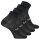 UYN Unisex Quarter Socken, 4er Pack - Essential Low Cut Socks, Logo, einfarbig Schwarz 35-38
