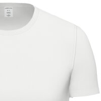 AMMANN Herren T-Shirt - Feinripp, Verlängerter Rücken, Baumwolle Weiß M