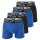 REPLAY Mens Boxer Shorts, Pack of 4 - Trunks, Cotton Stretch blue/black XXL (XX-Large)