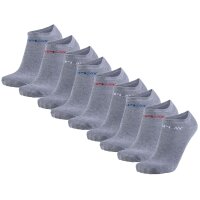 REPLAY Unisex Sneaker Socks, 9-Pack - Short Socks, Cotton, Logo, solid color, short Gray 35-38
