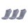 REPLAY Unisex Sneaker Socken, 9er Pack - Kurzsocken, Baumwolle, Logo, einfarbig, kurz Grau 35-38