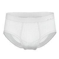 AMMANN Herren Slip, 2er Pack - Feinripp, Eingriff, Weichbund, Baumwolle Weiß M
