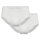 AMMANN mens briefs, pack of 2 - double pack, double rib, fly, soft waistband, cotton White L (Large)