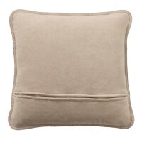JOOP! cushion cover - UDF Doubleface, 50x50 cm, logo Beige 50x50