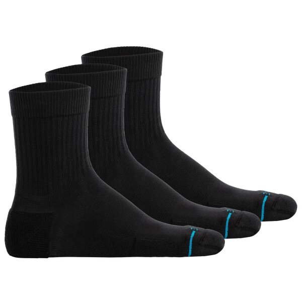 STANCE unisex quarter socks 3-pack - Icon Quarter, Logo, Basic Black 35-37