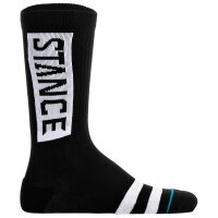 STANCE unisex socks 3-pack - The OG, logo, stripes, crew socks Black/White/Grey 38-42