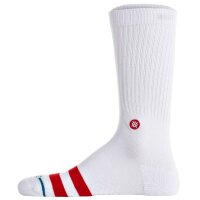 STANCE Unisex Socken 3er Pack - The OG, Logo, Streifen, Crew Socken Grau/Weiß/Grün 38-42