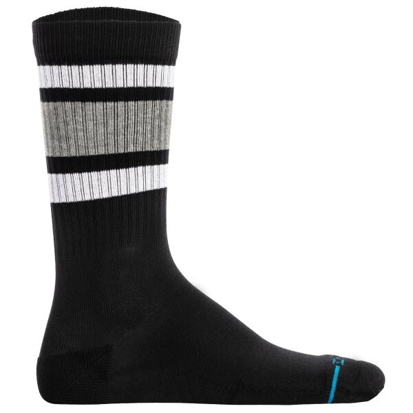 STANCE unisex socks - Boyd ST, logo, stripes, crew socks Black 38-42